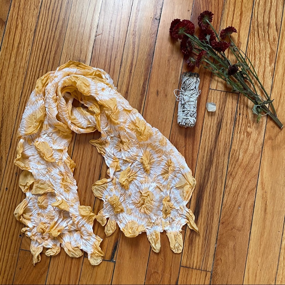 Creamsicle Orange Silk Scarf